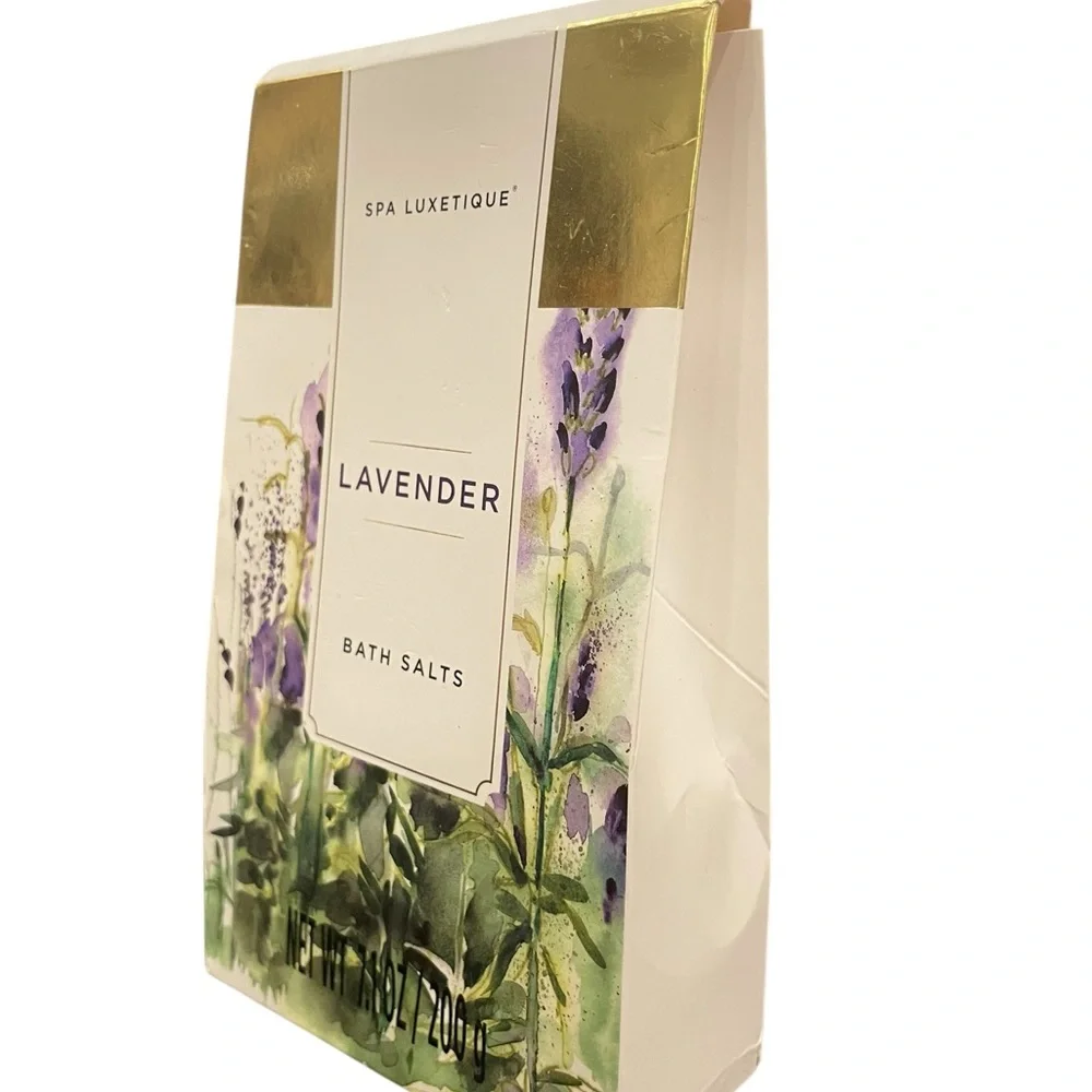 Spa Luxetique Lavender Bath Salts 7.1 Oz‎ Cruelty Free Gift NEW Self Care